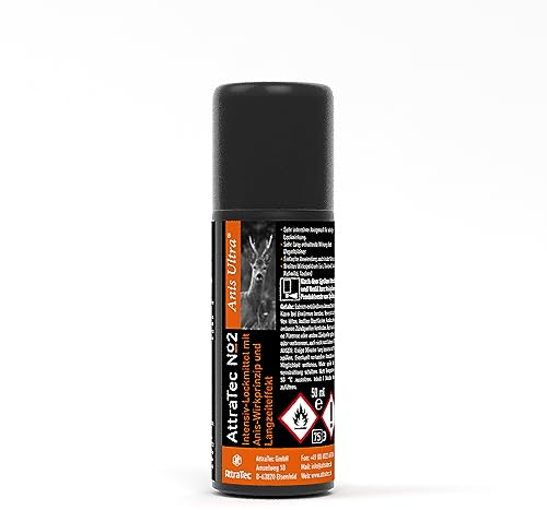 AttraTec No 2 Anis Ultra Lockmittel 50ml – Intensiver Anisgeruch für Raubwild, Rehwild, Schwarzwild & Tauben – Lang anhaltende Lockwirkung durch Depotbildner – Auch bei Minusgraden wirksam
