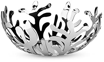 Alessi ESI01/25 Mediterraneo Obstschale, Edelstahl