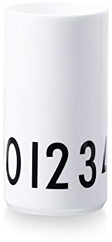 Design Letters Porzellanvase, Feines Knochen China, Weiß, One Size
