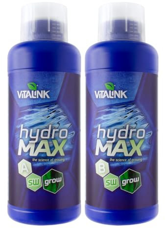 VitaLink 05-201-100 Hydro Max Grow Soft Water - Pack of 2 X 1 Litre (A&B Set)