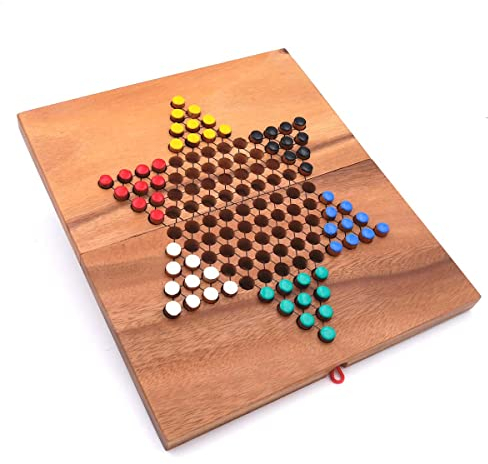 ROMBOL Halma - tolles, klappbares Strategiespiel für 2-6 Personen