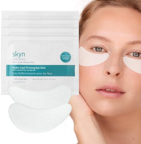skyn ICELAND Hydro Cool Firming Under Eye Patches. Eye Gel Mask to Firm And Reduce Wrinkles, Fine Lines, Dark Circles, Puffy Eyes & Bags, 4 Pairs