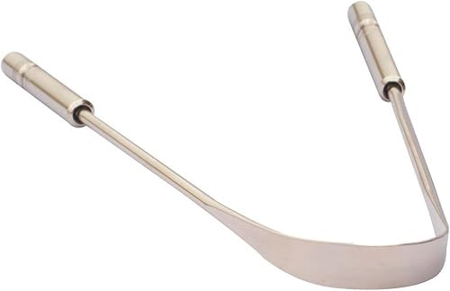 Wonder Care - Zungenschaber aus Edelstahl - Silberner Zungenschaber - Zungenreiniger aus Edelstahl, chirurgischer Zungenreiniger, Stahlzungenreiniger für Erwachsene, Zungenschaber aus Edelstahl