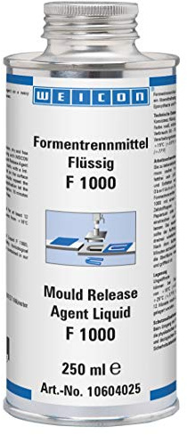 WEICON Formentrennmittel F 1000, weiß/milchig, 250 ml | Trennwachs, Flüssigtrennmittel, für Epoxidharz und Polyurethan, glatte nicht saugende Oberflächen