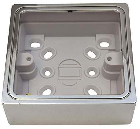 G&H 709C 1 Gang Polished Chrome Surface Mounted Single 25mm Pattress Box