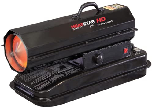 Heatstar By Enerco F170275 Forced Air Kerosene Heater with Thermostat HS75KT, 75K