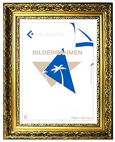 Barockrahmen Gold fein verziert 840 ORO, 70x100 als Wechselrahmen