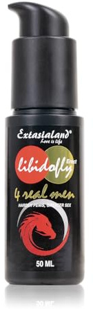 Libidofly® Erect Cream Power-Penis-Creme deutsche Markenqualität mit hochwertigsten Inhaltsstoffen wie Arnika, Ginkgo Biloba, Aloe Vera, Shea Butter, Mandelöl, Jojobaöl und Vitamin B3 Creme 50ml