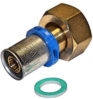 EasyPRESS Pressfitting Verschraubung IG 1-tlg. DVGW für Mehrschichtverbundrohr u. PE-RT (Pressprofil: TH - Kontur) Verschraubung IG 1-tlg. in (26 x 1)