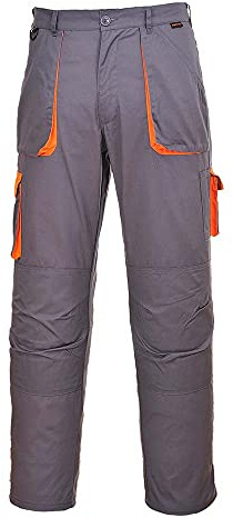Portwest Texo kontrastbyxor, kol,, X-Large, Träkol, 1