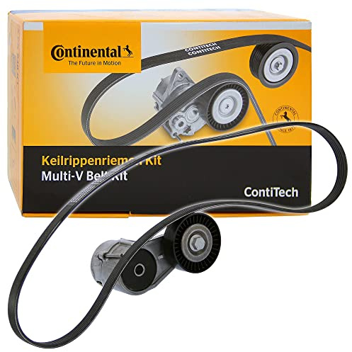 CONTITECH 5PK1212K1 Keilrippenriemensatz 5-Rippenanzahl + Spannrolle Kompatibel mit OPEL ZAFIRA B A05 04723288 09117585 5PK1212