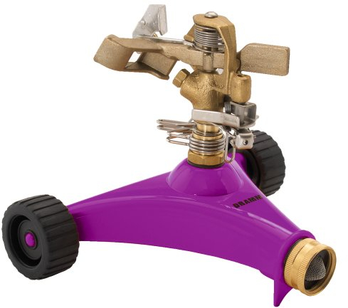 DRAMM Colorstorm Premium Impulse Arroseur avec Base à roulettes en métal Robuste Baie