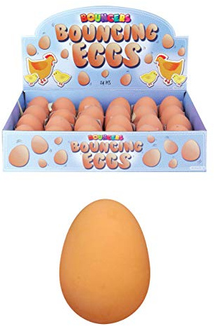 ToyPost 6 x Hüpf-Ei-Gummiball