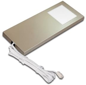 Hera LED Slim-Pad F 61001690208 5W ww edelstahloptik Decken-/Wandleuchte 4051268125376