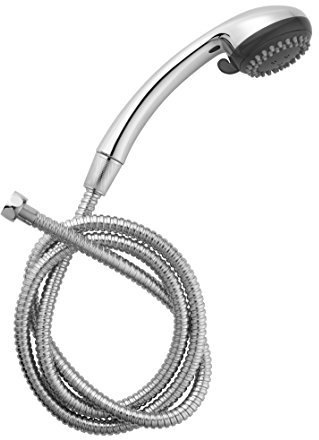 Wirquin 64040001 Combiné de douche duo Cicia 2 jets avec flexible métal 1,50 m, chromé