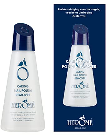 Herome Solvente per Unghie Curativo - unghie pulite e naturali in modo delicato, senza acetone (Caring Nail Polish Remover) - 120ml.