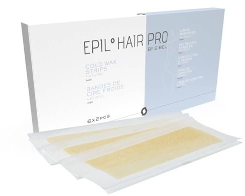 Confezione 12 strisce di cera a freddo per il corpo Sibel