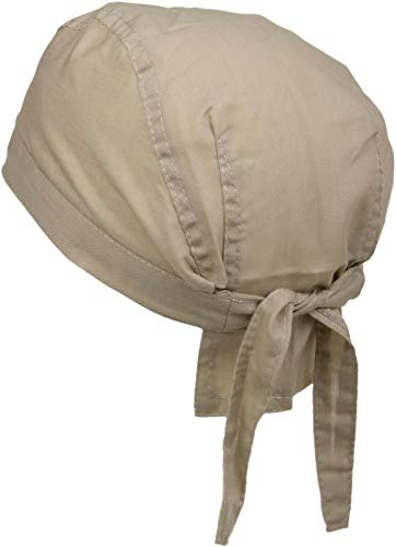styleBREAKER Bandana para Cabeza Ajustable para Mujeres y Hombres, pañuelo Multifuncional de poliéster y algodón, Ideal para Motociclistas y Uso Diario, Caqui