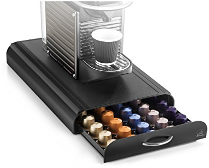 Cep 2230050011 Supporto per macchina da caffè con 1 cassetto per capsule, Nero, 23.4 x 40.5 x 6 cm