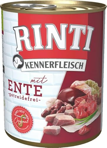 Rinti Hundenassfutter Kennerfleisch mit Ente 6x800g