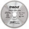 Trend CraftPro Hoja de sierra circular TCT para encimera de aluminio y plástico, 216 mm de diámetro x 80 dientes x 30 mm de diámetro interior, punta de carburo de tungsteno, CSB/AP21680