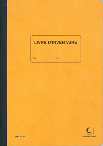 LIVRE D'INVENTAIRE AVEC FOLIO 297X210 80 PAGES