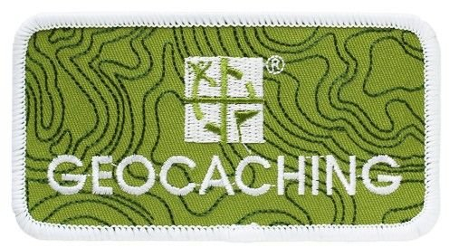 Geocaching Logo Patch Aufnäher + Dosen Logbuch Klettverschluss perfekt für Cap oder Rucksack