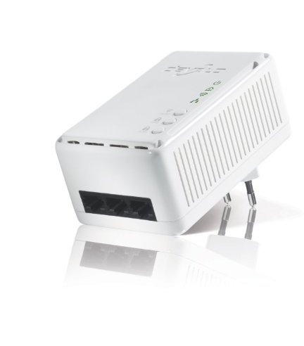 Devolo dLAN 200 AV Wireless N (3-Port-Switch - Ethernet, HomePlug AV, Netzwerk aus der Steckdose) weiß