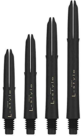 LSTYLE Laro Dart-Schäfte: Karbonfaser-Dart-Schaft, Schwarz 330 (lang)