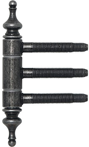 Einbohr-Zierband 3-teilig, m. Aushängesicherung, ø 18 mm, Eisen schwarz Antik