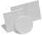 FAMATEL - Plaque murale double blanche 200 x 130 mm, Revêtement en poudre, Pelée et collée, IP55, T-3203T