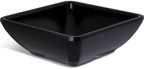 Carlisle FoodService Products 086003 Melamine Single Square Ramekin, 2 oz Capacity, 1-1/2 Length x 1-3/16 Width x 1 Height, Black (Case of 48)