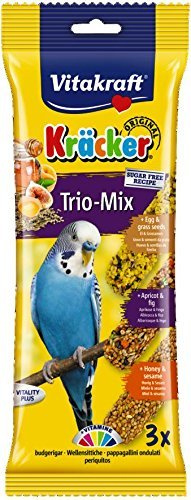 Vitakraft – Wellensittiche Honig Ei Fruit 3pk Sticks