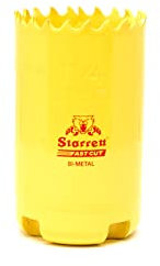 Starrett, corona perforadora Fast Cut, color amarillo, Ø 32 mm – FCH032