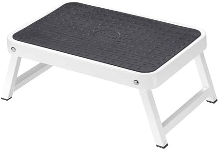 Hailo 4440-701 OneStep - Der kleine und kompakte Stahl-Klapptritt für Küche, Bad, Camping und mehr, 30 x 27 x 4 cm
