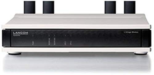 LANCOM L-322agn Access Point mit bis zu 300 MBit/s, Vier Reverse SMA-Antennenanschlüsse, PoE (IEEE 802.3af), Dual Concurrent WLAN (2,4 & 5 GHz) Active Radio Control (ARC), Schwarz-Grau