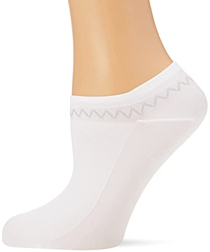 Nur Die Schuhsöckchen weiche & strapazierfähige kurze Socke atmungsaktiv Sneaker-Socke Damen, weiß, 39-42