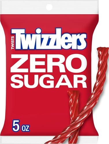 Twizlers - Sachet de 140 ml de fil de fraises sans sucre