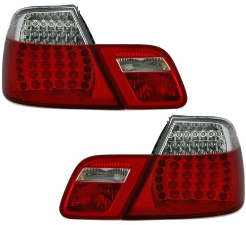 Eagle Eyes Rückleuchten für 3er BMW E46 Cabrio (4/2000-3/2003) in Rot/Weiß | LED, 4-teilig, Plug&Play, Anschluss über OE Stecker, inkl. Widerstände,