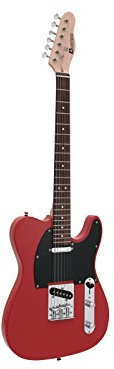 DIMAVERY TL-401 Elektrische Gitarre, Rot