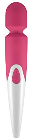 Magic Wand Massagegerät Massagestab - Realistischer Vibrator - sehr stark - sehr leise - 10 Stufen - Sexspielzeug - Massager Akku Wiederaufladbar - Von Entspannung bis Orgasmus - Sextoy für G Punkt, Klitoris oder Anal (Pink)