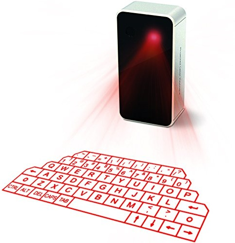Mini Teclado láser inalámbrico de proyección Virtual con Bluetooth para Smartphone, PC, Tableta, Ordenador portátil