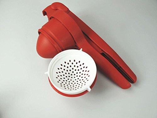 TUPPERWARE Chef Saftpresse rot-weiß ohne Standfuß Saft Presse
