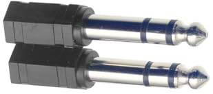 Stagg AC-PMSJFSH Adaptateur Mini JACK Femelle Stéréo 3.35mm/ JACK Mâle Mono, Lot de 2 Pièces //AC-PMJFS