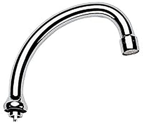 GROHE Rohrauslauf (schwenkbar, Auslauf mit Mousseur, Ausladung 140 mm, Verschraubung 3/4), chrom, 13076000