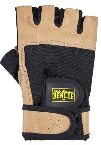 BENLEE Rocky Marciano fitnesshandskar fitnesshandskar, svart/gul, storlek: M