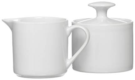 Ritzenhoff & Breker 097283 - Zuccheriera e Mini caraffa per Il Latte Bianco, 2 Pezzi