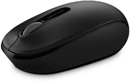 Microsoft 1850 3 Button Wireless Mobile Mouse - Black