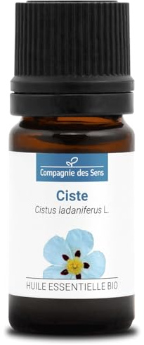 CISTO (Cistus ladaniferus) BIO - 5mL - Olio Essenziale di Qualità Premium - 100% Puro, Naturale, Garantito ChromaCert® - Chemiotipizzato & Integrale