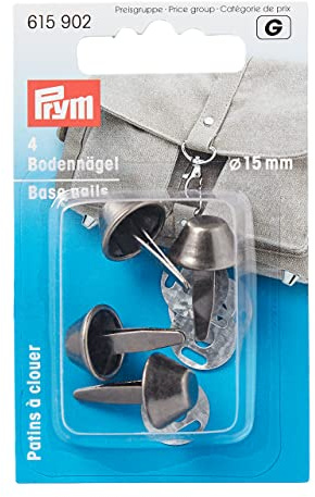 Prym 615902 Bodennägel für Taschen 15 mm Altsilber
